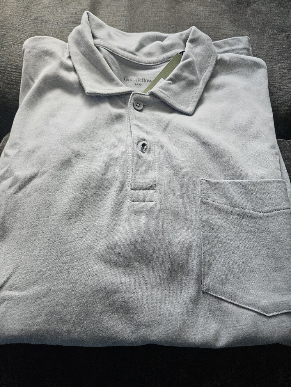 Goodfellow & Co Light Gray Polo with Chest Pocket